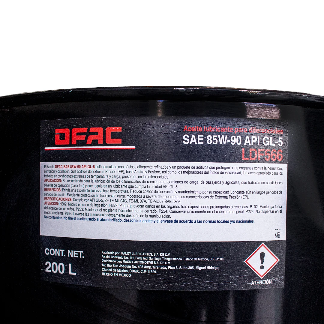 [DIFERENCIALESSAE85W9] DIFERENCIALES SAE 85W90 API GL-5 T/200 L