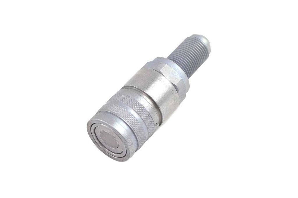[7246794] Flat face female  coupler,1/4 body, 7/8 unf/orb thread 7246794
